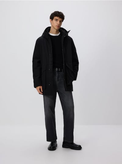 Waterdichte parka met capuchon