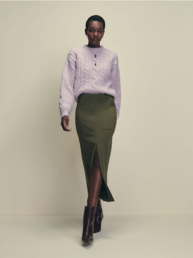Pencil midi skirt - RESERVED
