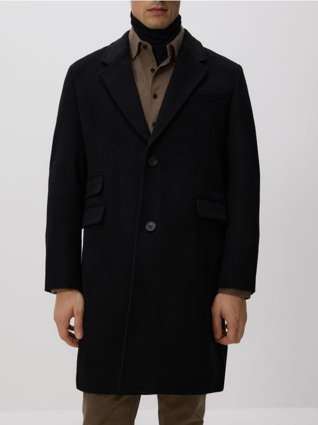 Reserved Reserved - Μακρύ παλτό με μείγμα μαλλιού