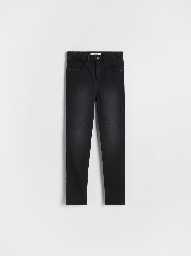 Reserved - GIRLS` JEANS TROUSERS - negru