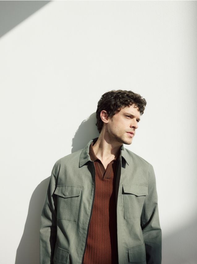 Linen rich jacket - RESERVED