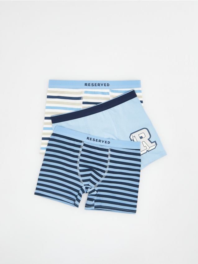 Cotton rich boxers 3 pack COLOUR blue - RESERVED - 7164W-55X