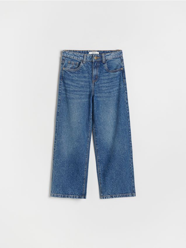 High waist wide leg jeans - RESERVED