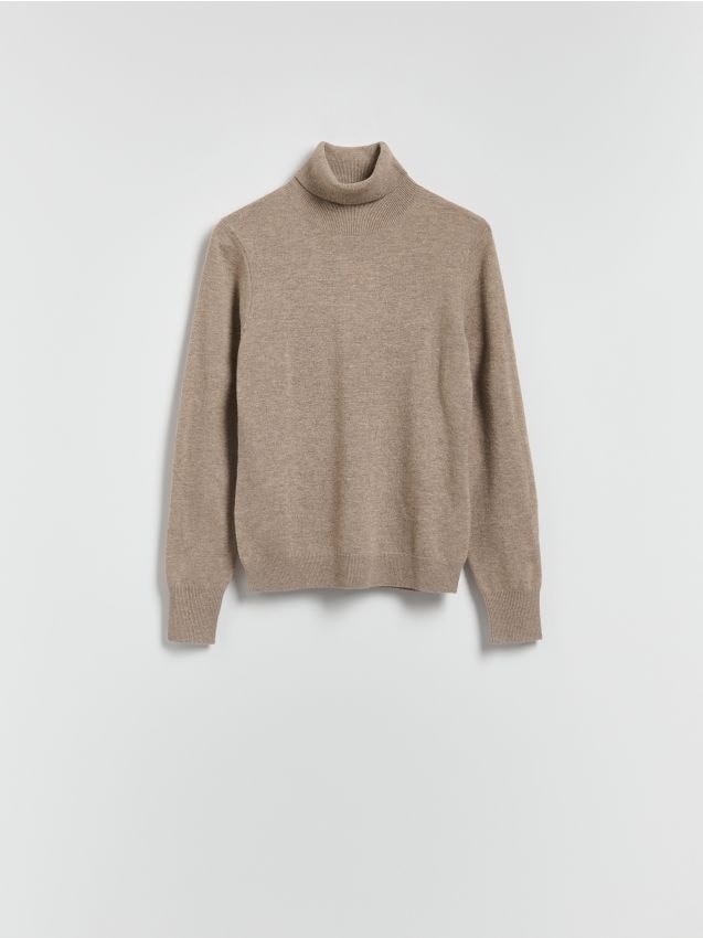Rollkragenpullover aus Wolle - RESERVED