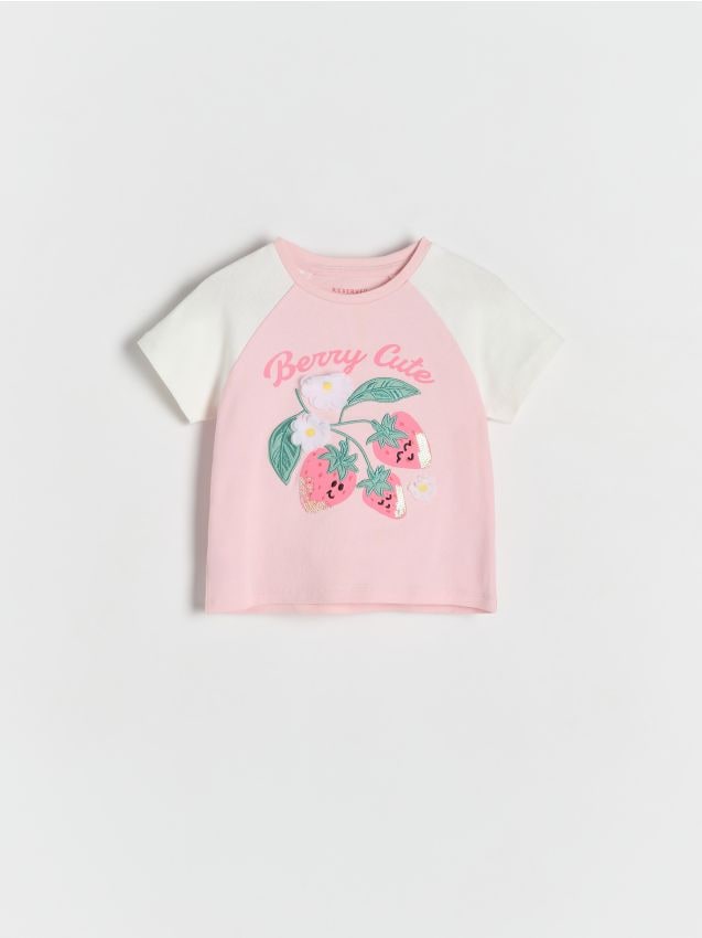 Cotton T-shirt with application - RESERVED