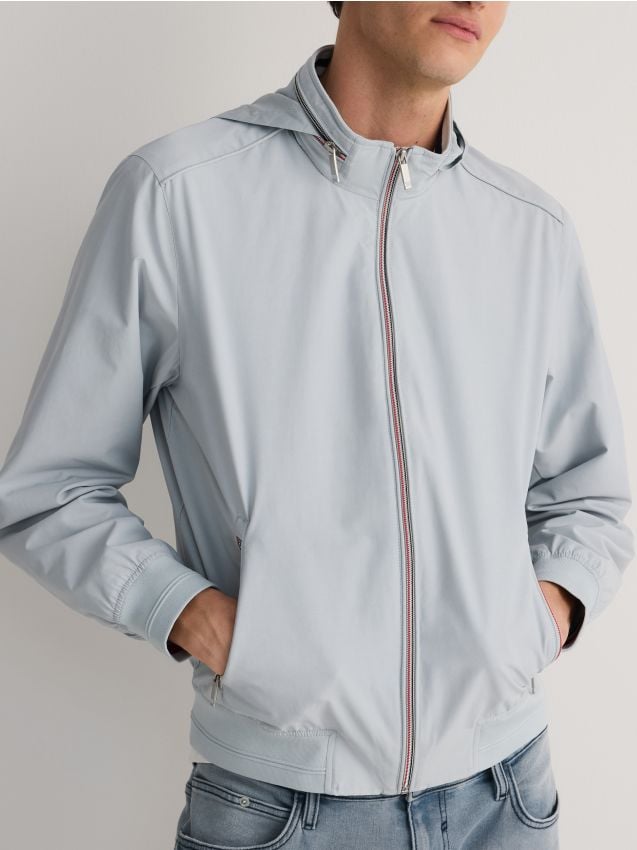 Concealable hood jacket