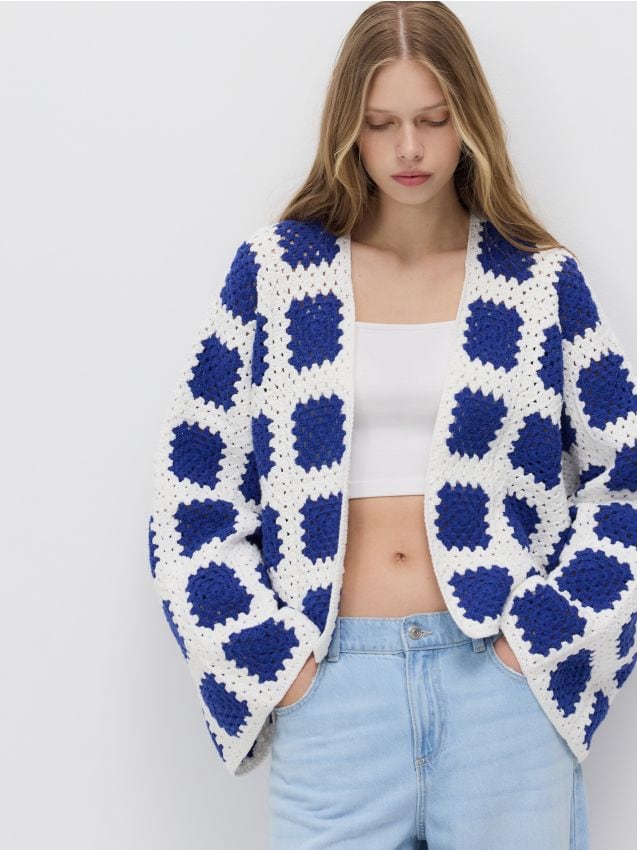 Patterned handmade cardigan - RESERVED