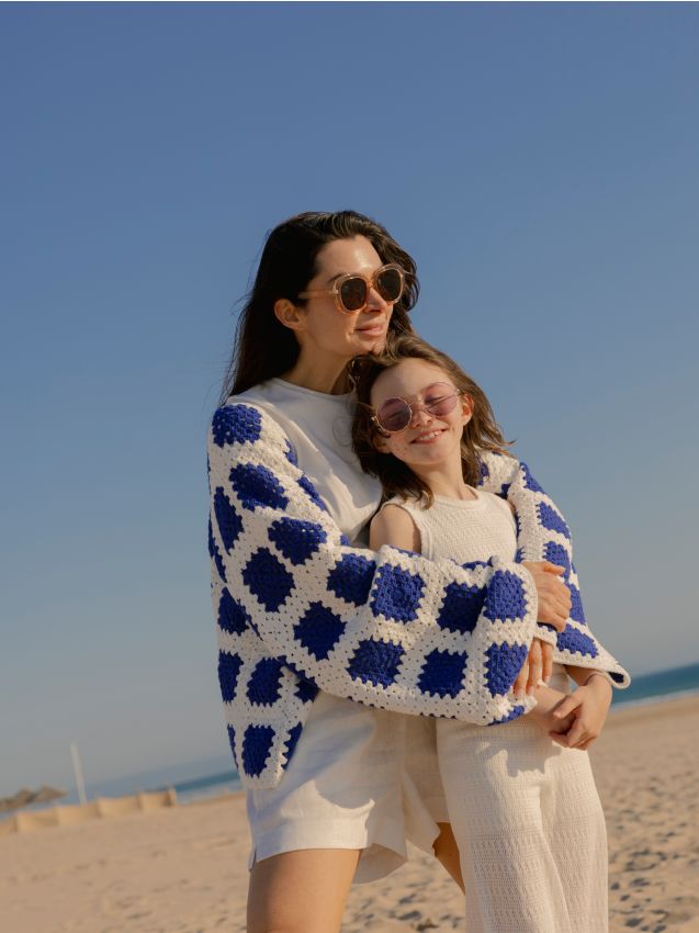 Cardigan fait main à motifs - RESERVED
