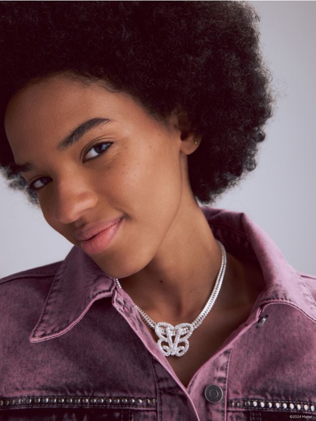 Barbie™ choker met vlinderhanger - RESERVED