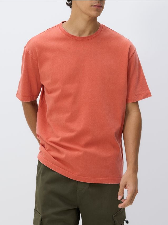 Boxy cut T-shirt with back print