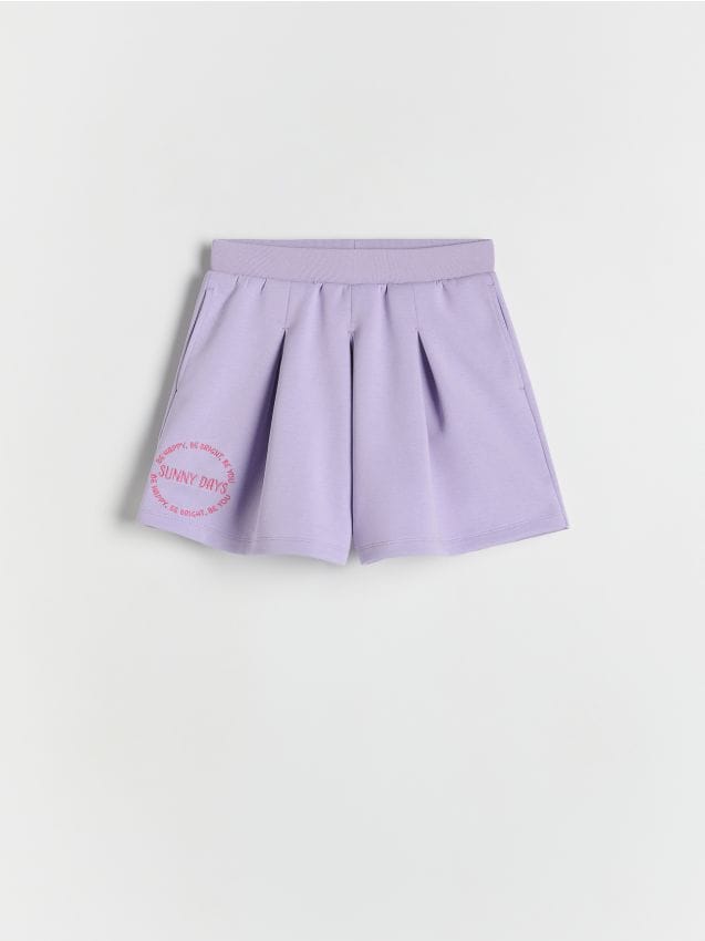 Cotton shorts with embroidery - RESERVED