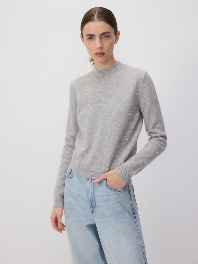 Pearl embellished jumper - RESERVED