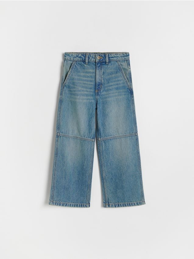 Wijde jeans met wassing - RESERVED