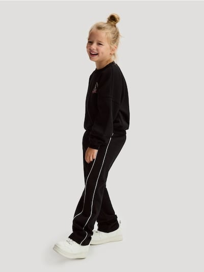 Sweatpants with side stripes