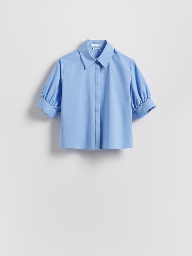 Shirt with puffy sleeves - RESERVED