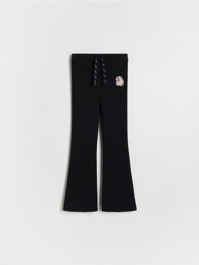 Reserved - GIRLS` TROUSERS - negru