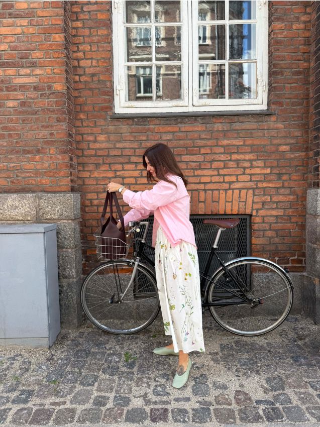 Floral cotton skirt - RESERVED