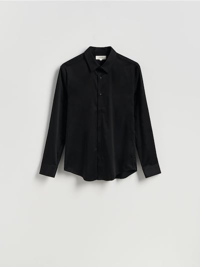 Slim fit cotton rich shirt