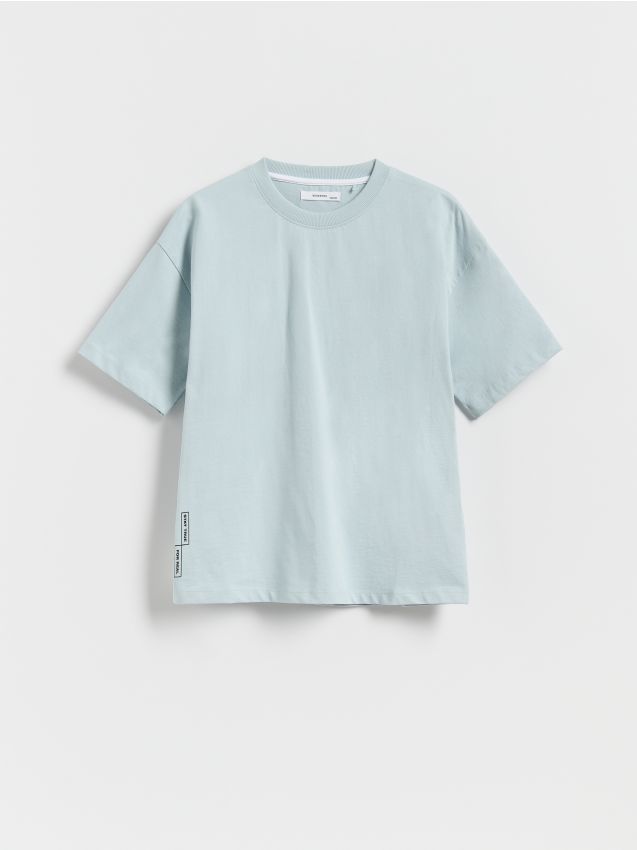 Cotton T-shirt with print - RESERVED
