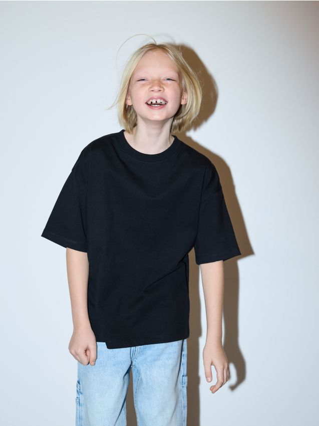 Cotton T-shirt with print - RESERVED