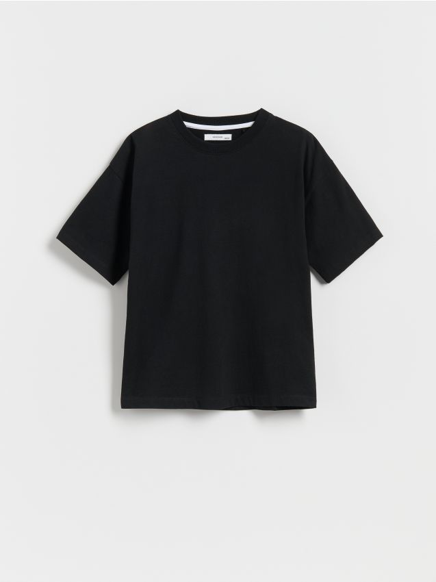 Cotton T-shirt with print - RESERVED