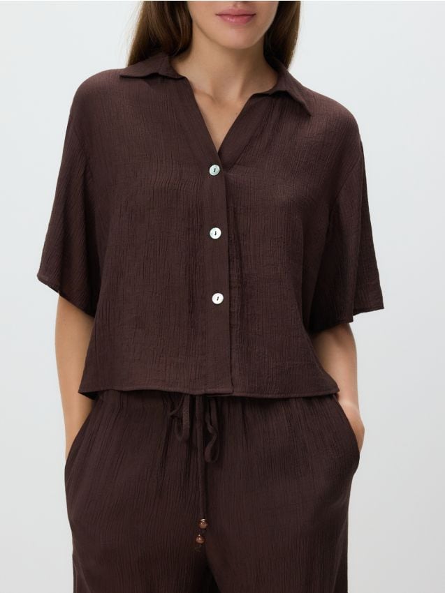 Crease effect shirt - RESERVED