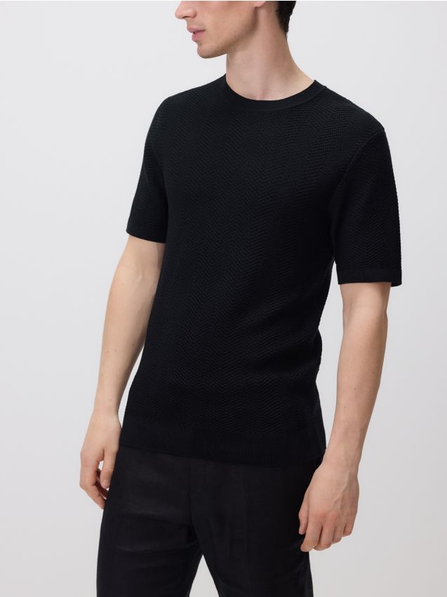 Regular fit T-shirt met een hoog lyocellgehalte - RESERVED