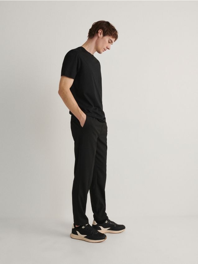 Reserved - pantaloni jogger slim - negru