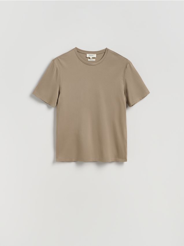 Regular fit T-shirt van een modalmix - RESERVED