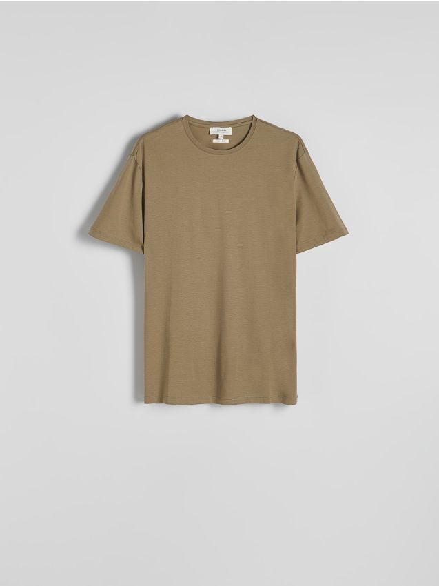 Regular fit T-shirt made with modal - RESERVED