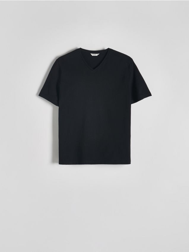 Slim fit V-neck T-shirt - RESERVED