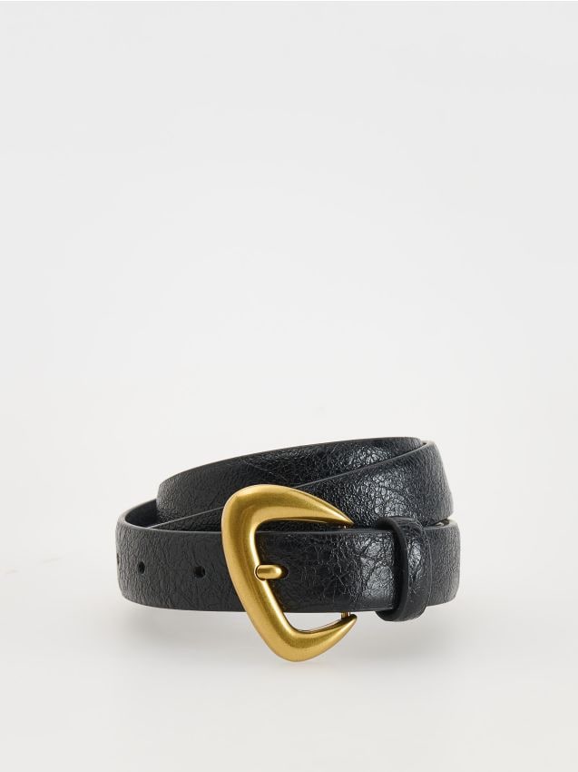 Reserved - ladies` belt - negru