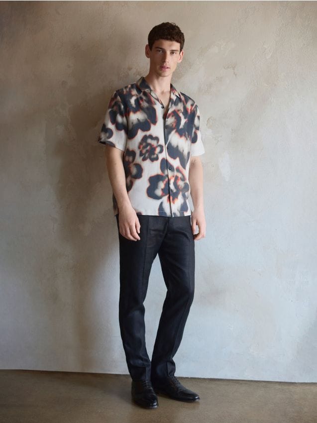 Regular fit lyocell shirt - RESERVED