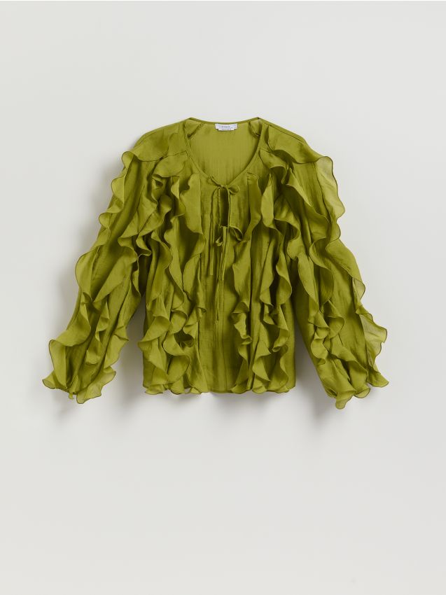 Blouse met ruches - RESERVED
