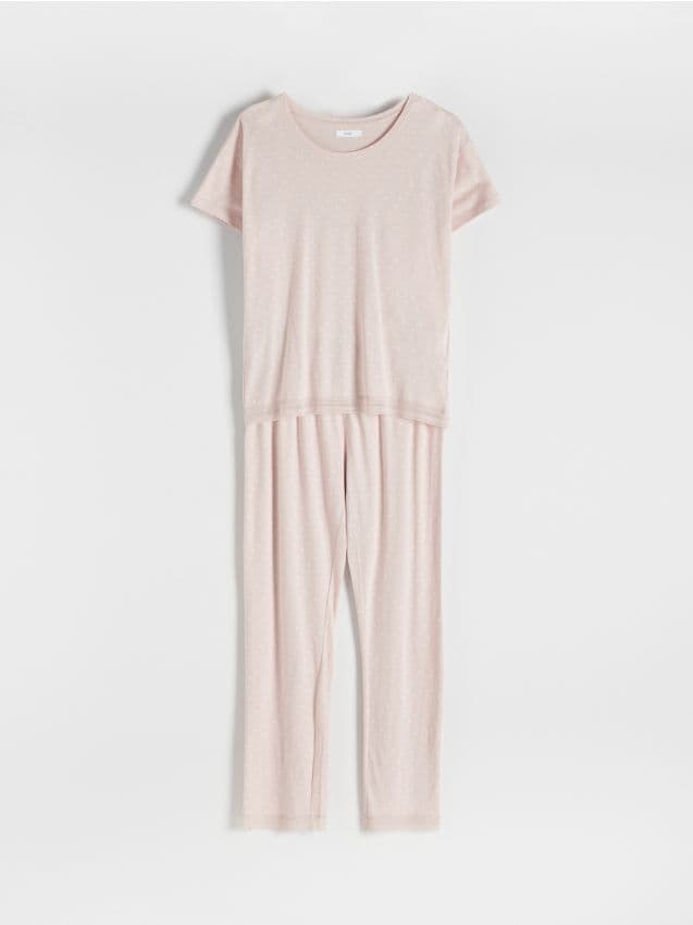 Two piece pyjama set COLOUR nude - RESERVED - 7413V-02X