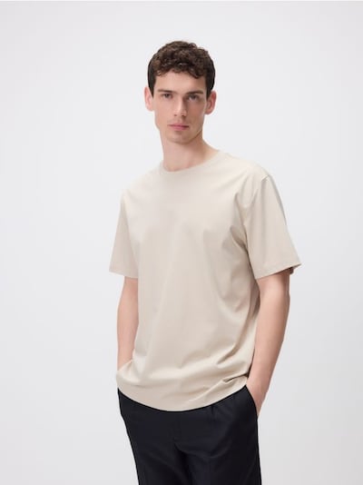 Regular fit T-shirt with modal blend