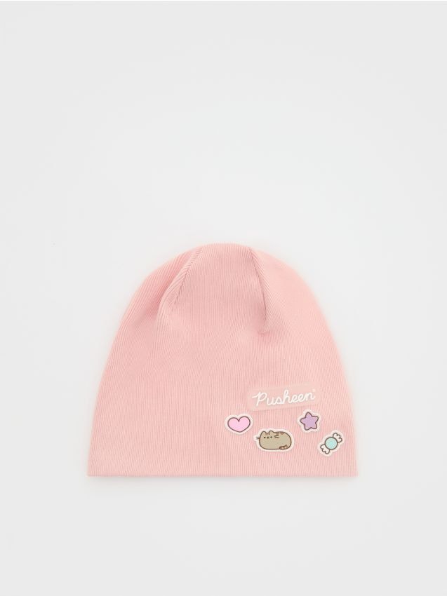 Reserved - căciulă beanie pusheen cu conținut ridicat de bumbac - roz