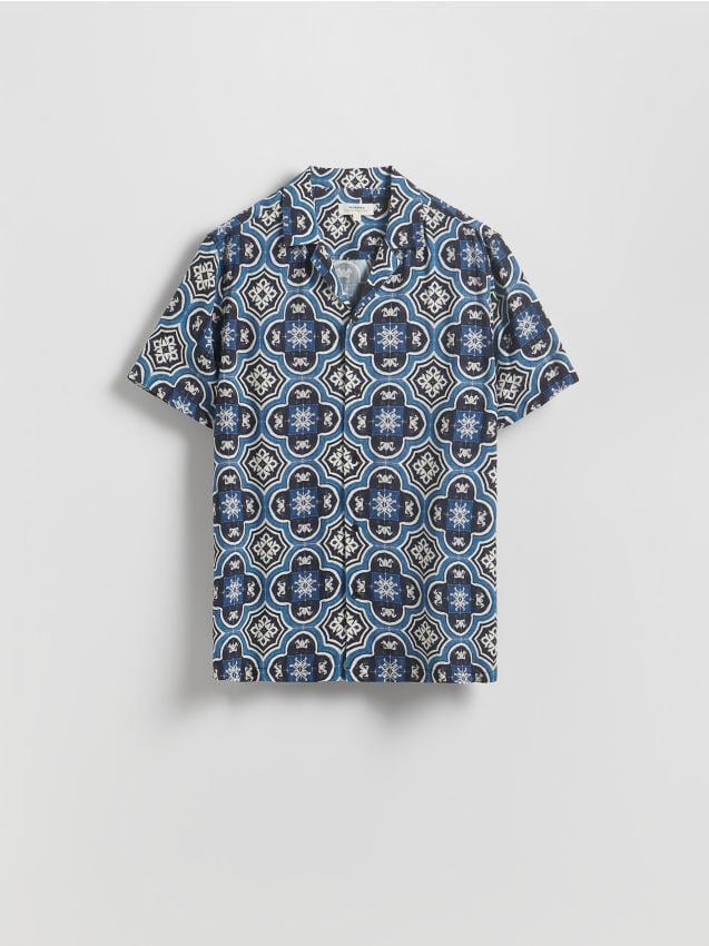 Regular fit viscose shirt - RESERVED