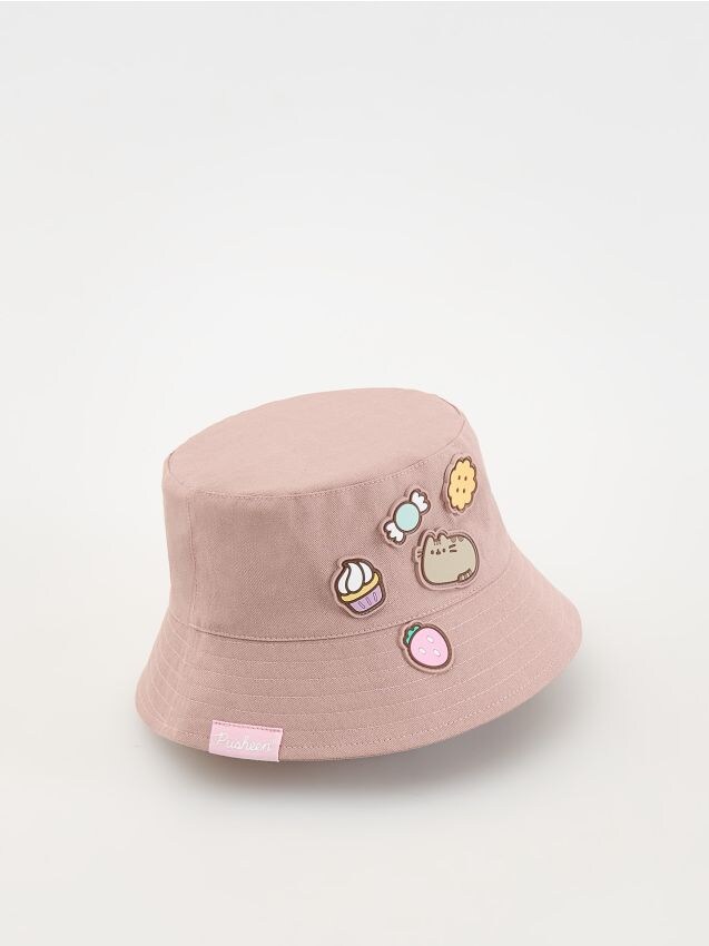 Reserved - pălărie cloș pusheen - mov