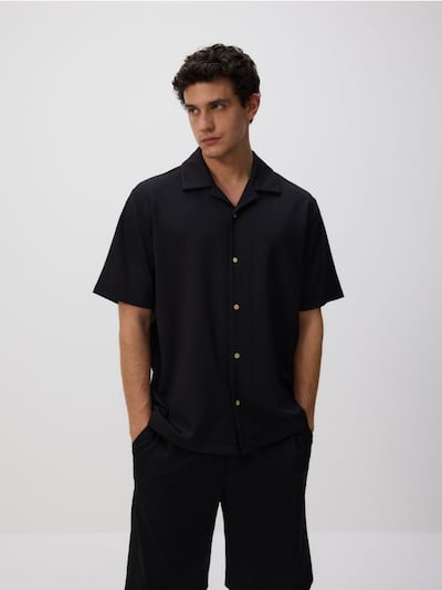 Comfort fit structural fabric shirt