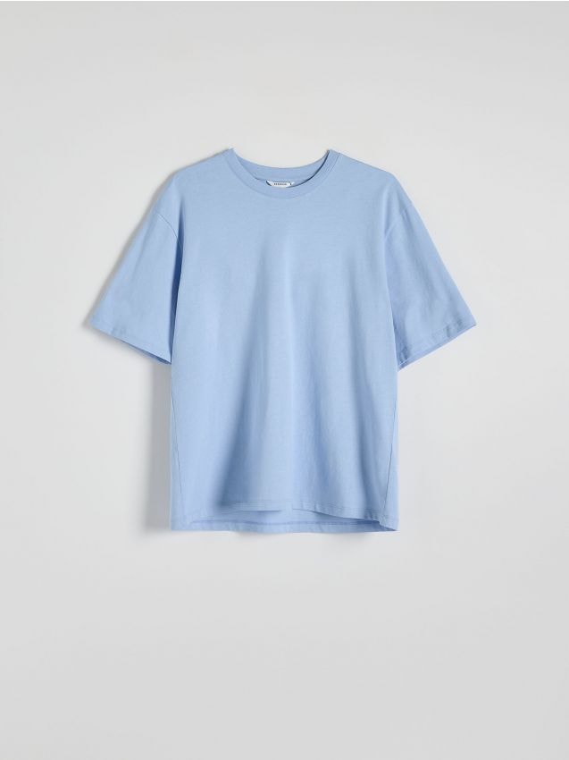 Reserved - tricou comfort fit - albastru-deschis