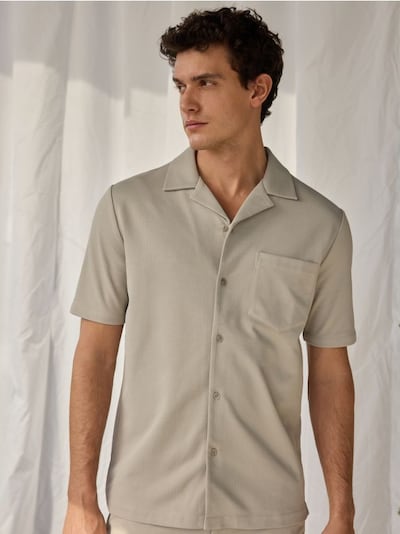 Cotton rich regular fit shirt