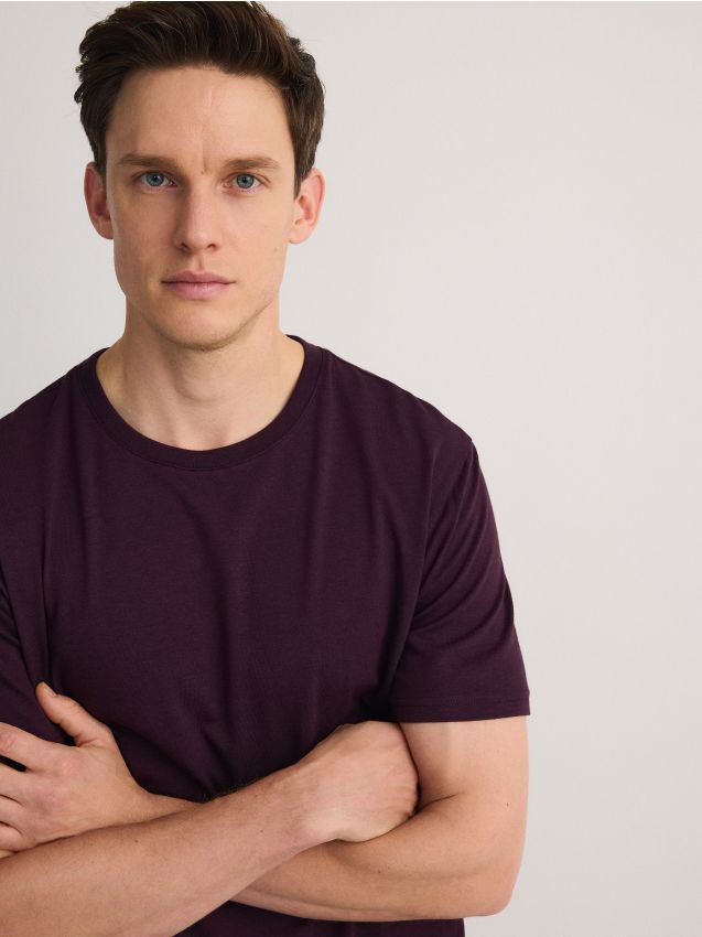 Regular fit bamboo fibre rich T-shirt - RESERVED