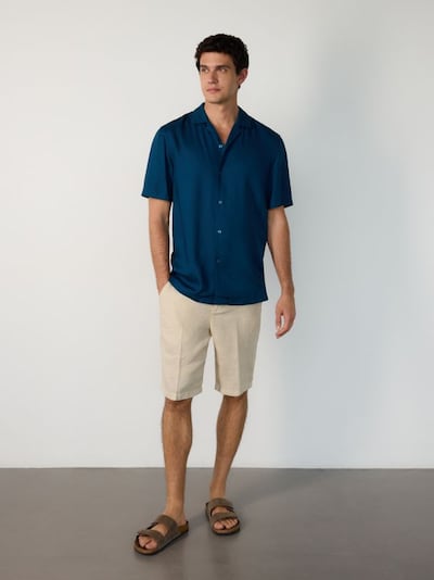 Koszula regular fit z wiskozy