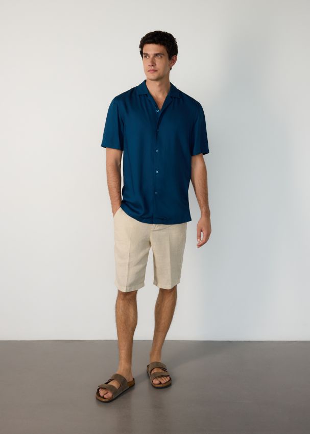 Chemise à coupe regular fit en viscose - RESERVED
