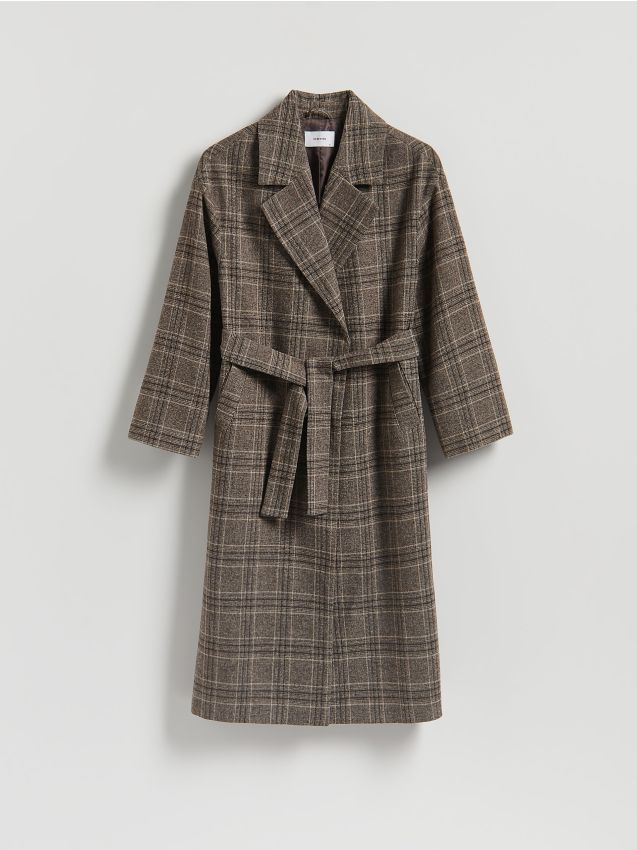 Reserved - LADIES` COAT - multicolor