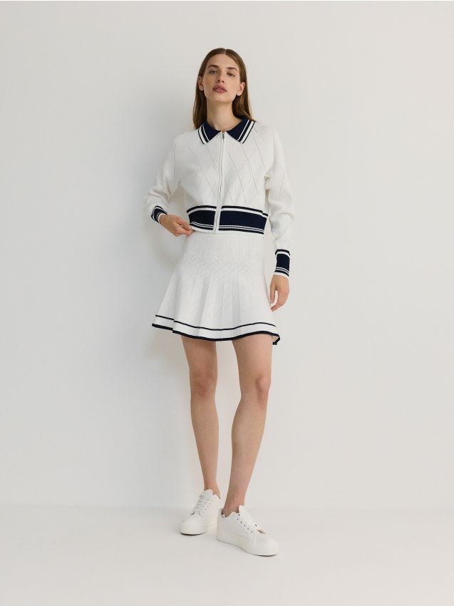 Mini-jupe en jersey de viscose majoritaire - RESERVED