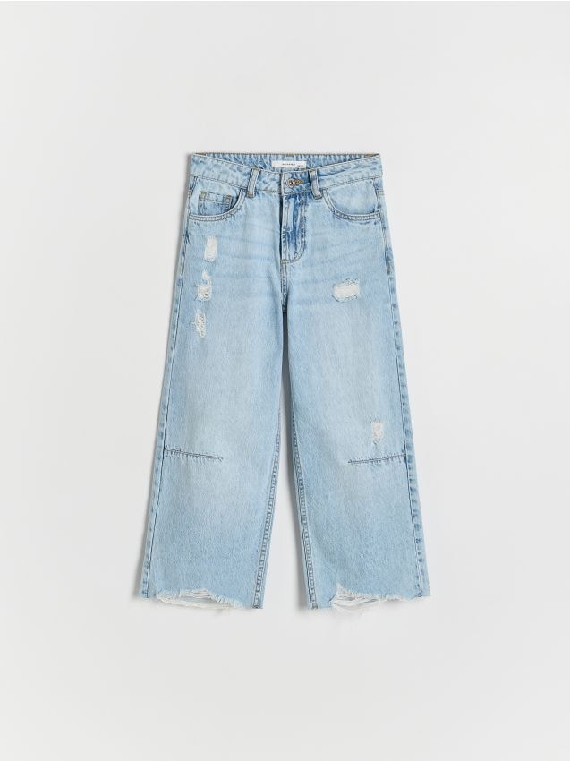 Jeans straight fit con strappi - RESERVED