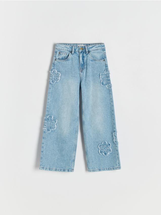 GIRLS` JEANS TROUSERS - RESERVED