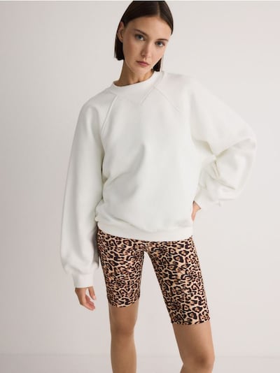 Sweatshirt em algodão com bordado